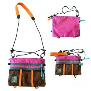 TOPO DESIGNS Mountain Accessory Shoulder Bag - Khaki/Grape and Purple